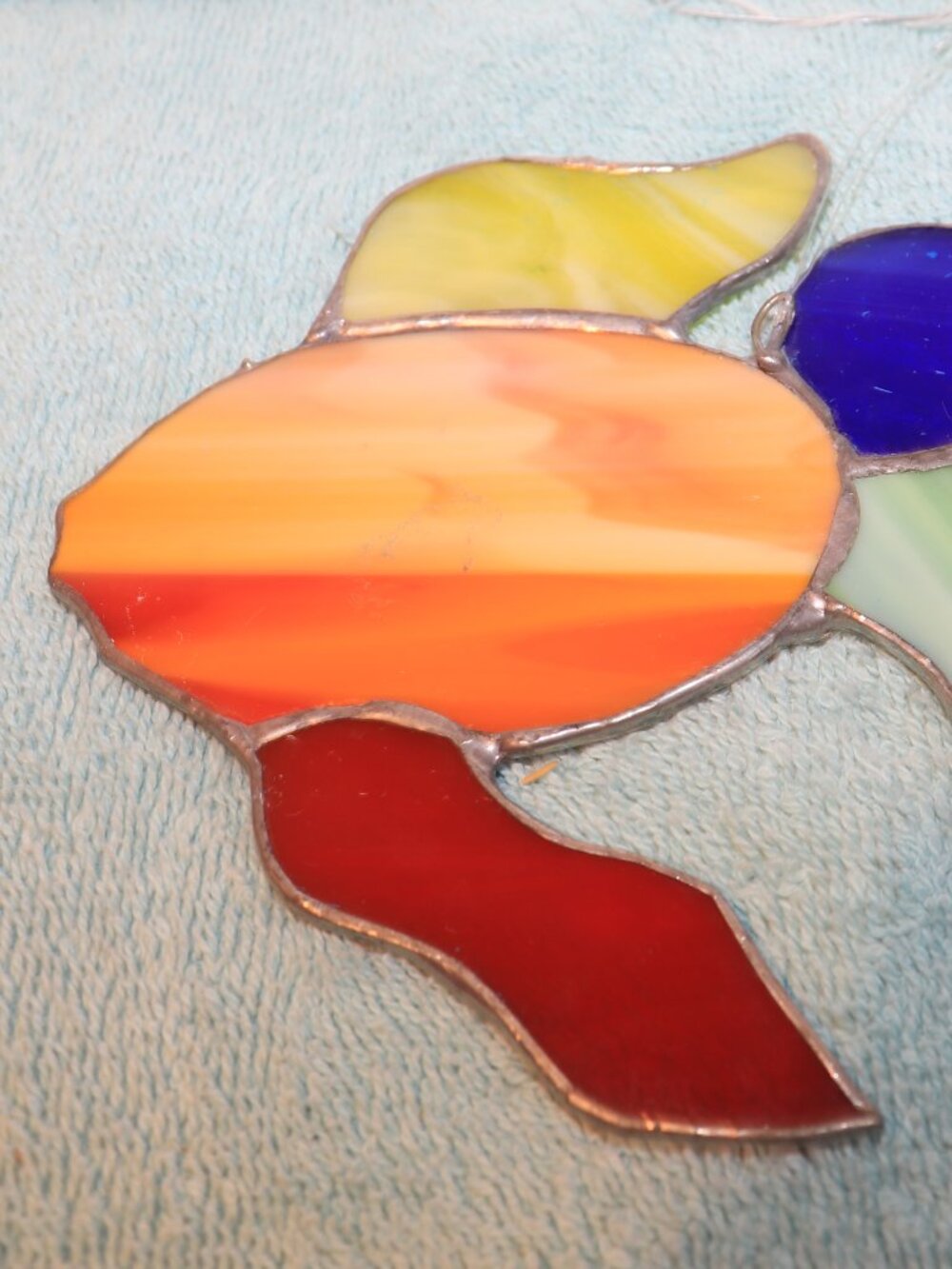 Stained Glass Window Suncatchers Nautical Fish 6 1/4"